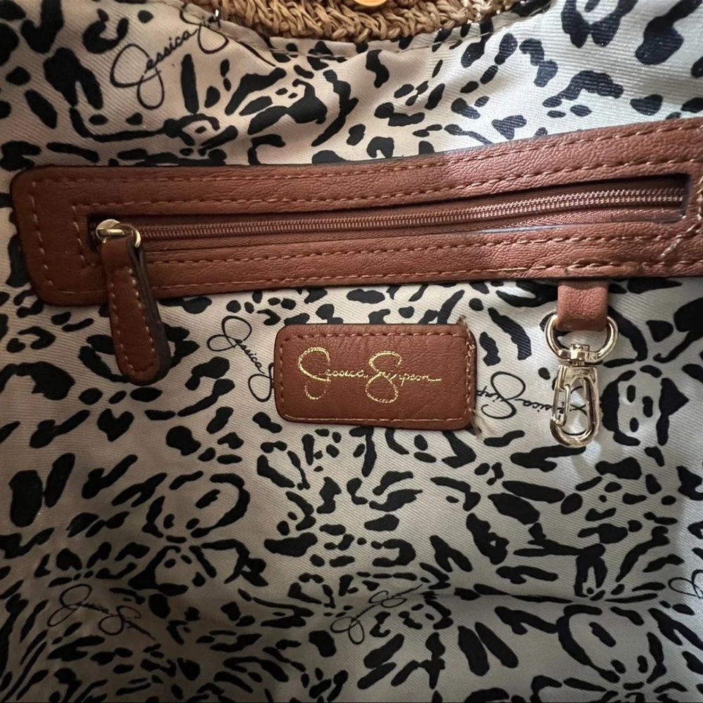 Jessica Simpson St. Pete Straw Tote - Toast Blue - Picture 11 of 12